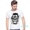 Mens T-Shirts Fashion Cotton Oneck Lion Printed T Shirt For Men Summer Short Sleeve Casual Hip Hop Tshirt Tops Tees7030921 Drop Delive Dhxyr