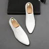 Sapatos de vestido luxo clássico homens preto branco zíper design casual masculino apartamentos mocassins baile de casamento zapatillas hombre