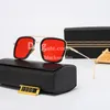 Luxus-Sonnenbrille mit Farbverlauf, Designer-Strahlenschutz-Sonnenbrille für Männer und Frauen, Outdoor-Sonnenbrille mit Box