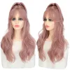 Wigs Hairjoy High Ponytail Pruik met pony voor meisjes vrouwen lange hittebestendige synthetische haarcosplay pruiken