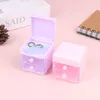 1? 1:12 Dollhouse Miniatur Schubladen Aufbewahrungsbox mit DIY Keychain Aufkleber Anhänger Kinder tun Play Toy Doll House Accessoires