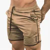 Men's Shorts 2024 Gym Fitness Workout Bermudas Hidden Belt Short Pants Running Sport Striped Basketball Man Mesh Homme