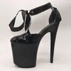 Танцевальная обувь LAIJIANJINXIA, модель 20 см/8 дюймов, верхняя часть из искусственной кожи, пикантные экзотические женские сандалии на высоком каблуке и платформе для вечеринки, E034