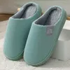 Slippers 2024 Korean Style Warm Cotton Shoes Winter Men Solid Colour Indoor Non-slip Flats Lightweight Pantoufle Hiver