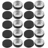 Garrafas de armazenamento 20pcs whorl alumínio tampa de alumínio Vazamento à prova de maquiagem Segura Jar