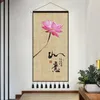 Wandtapijten Zen Chinese Stijl Scroll Muurschilderingen Vinatge Woondecoratie Kunst Hangend Tapijt Kamer Decor Esthetische Posters