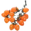Décoration de fête artificielle simulée tomates cerises décor enfant fruits Pvc accessoires décoratifs Po