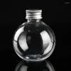 Storage Bottles 20pcs 150ml Mini Bulb Clear Candy Jar Empty Plastic Fillable DIY Drift Wishing Random Color 8x6.5x6.5cm