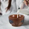 그릇 컨테이너 쌀 그릇 사악한 눈 패턴 나무 샐러드 장식 과일 조각 된 복고풍