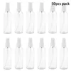 Bouteilles de stockage 50pcs 100ml bouteille de pulvérisation en plastique fine brume rechargeable réutilisable pulvérisateur portable taille de voyage anti-fuite pour le nettoyage