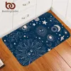 Tapis literieoutlet sorcellerie salon tapis lune étoile chambre tapis galaxie tapis de bain antidérapant tapis bleu paillasson céleste livraison directe