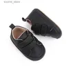 Primeros caminantes Zapatos de bebé recién nacido Zapatos de cuero para niño y niña Suela de goma antideslizante Primeros caminantes Mocasines infantiles L240402