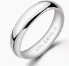 pure silver 999 jewelry real rings for couples free engraving letters 3mm 4mm 5mm 6mm 240401