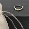 Vintage DY-Kabel-Designer-Ring, Schmuck, gedrehte Drahtringe für Frauen, Damen, nicht anlaufend, Herrenring für Männer, Kupfer, x Jubiläumsgeschenk zh147 E