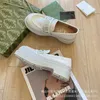 40% korting op designer schoenen G Letter Dikke zool enkele afslanke lefu round head mode kleine lederen schoenen dames batch