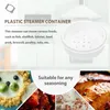 Double Boilers 2pcs Steamer Basket Rice Cooker Steaming Rack Strainer Colander Bun Cookware Cooking Tools For Veggie Seafood