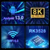 Set Top Box Blkj G96 Max Android 13 Smart TV Amlogic RK3528 2.4G 5G 4GB 64GB BT5.0 WIFI6 4K 8K AV1 Video Media Player TVBox Set-Top Box Q240402