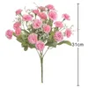 Dekorative Blumen, 20 lila Simulationsblumen, elegante Blumensträuße mit langanhaltender Wirkung für Hochzeit, Brautparty, Party