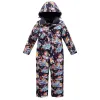 Boots Winter Children One Piece Snow Suit Warm Girl Boy Ski Overalls Snowboard Kids Jumpsuit Mountain Sport Teeange Skiing Suit