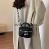 Schoudertassen Tas Dames Herfst 2023 Nieuwe Lingge Chain High-end Westerse Stijl Crossbody Veelzijdige Handtas Wateremmer H240401