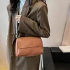 MOODS Women Retro Crossbody Purse Bags Litchi Pattern Soft PU Solid Color Messenger Side Bag Latest Branded Shoulder 240322