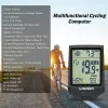 Datorer LIXADA Cykeldator Multifunktionell Rainprocess Cycling Computer Backlight LCD Bike Speedometer Trådlös hjärtfrekvenssensor