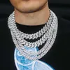 WG021A Hip Hop Schmuck Mode 18K vergoldet Messing CZ Zirkon Diamant Luxus Iced Out Miami Kubanischen Link Kette Halskette für Männer