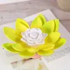 Candle Holders Out Door Decor LED Lotus Light Flower Pool Lantern Outdoor Night Floating Lights