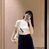 Designer Shenzhen Nanyou High End Women's Wear Rätt version Bajia året för loong nya korta ärm t-shirt tillbehör mönster bomull t-shirt n6az