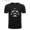 Tshirts masculins sta rs wa rs film impérial stormtrooper cool graphic t shirts cotton court tshirts rond coul polo noir