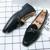 Chaussures décontractées en cuir pour hommes, grande taille 46 47 48, mocassins britanniques pour fête, bureau, Club, Zapatos Hombre