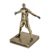 Vendas diretas da fábrica Cristiano Ronaldo liga de metal antigo bronze figura decoração ídolo