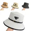 Bred Brim Hat Men Straw Cappello Designer Cap for Women Weave Raffia Cap Mens Triangle Letters Designer Hinks Hat Casual Stylish Daily PJ088