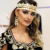 Schmuck sonnenspicems Stirnkette Algerien Haarchain Haarware Haarband Gold Farbe Napoleon Münzen Quasten Haar Zubehör Braut Schmuck Geschenk
