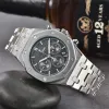 New Top Brand AP A P Mens Watch Stainless Steel Calendar All dial work Automatic Designer Movement Multifunction Chronograph Man Watches Three Eyes Sapphire