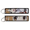 Sleutelhangers Lanyards Verschillende soorten cartoon Cool Key Tag Borduursleutelhangers voor motorfietsen Auto Tas Rugzak Sleutelhanger Mode Ring Gi Otmxx