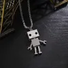 Hip Hop Robot Net Red Halskette Männer und Frauen Paar Pullover Kette im Disco-Persönlichkeitstrend