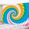 Tapeçarias coloridas redemoinho decoração de casa arte tapeçaria boêmia yoga tapete hippie folhas tamanho grande