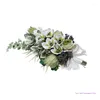 装飾的な花C63E人工結婚式のブライダルブーケ素朴な花束