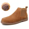 Shoes Men Boots 2023 New Brand Desiginer Classic Italy Dress Boots Fashion Casual Warm Plush Bussiness Ankle Boots Big Size