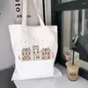 Einkaufstaschen Damen Kleine Menge Vielseitige Tasche Harajuku Leinwand Mädchen Handtasche Tote Schulter Dame Tasche.