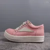 Casual skor rmk owews män äkta läder snörning kvinnor sneakers unisex tränare vårplattform loafers kvinna retro rosa