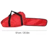 Sacos de armazenamento Portátil Oxford Tecido Chainsaw Carrying Bag Red Case para 12in 14in 16in Chain Saw