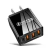 2A 3 USB+PD Type-C Mobile Charger British Travel Head