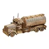 Blocks 3D Wood Tanker Puzzles Model Toys Kids Buiding Blocks Construction Jigsaw DIY Movable Craft Laser Cutting Truck for Adults Gift 240401