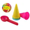 Spela Water Sand Fun Toyandona House Beach Ice Cream Cone Scoop Set (Random Color 5st/Pack) 2 Paket till salu barnleksaker lek med 240403