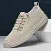 Casual Shoes 2024 Spring Men's Sneakers Designer oddychający okrągłe palce światła Trendy Sports and Rekom