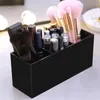 Storage Boxes 3 Lattices Makeup Brush Organizer Cosmetic Pen Container Plastics Eyebrow Pencile Holder Standing Cosmetics Box