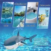 Rc Shark Toys for Kids Remote Control Animals Robots Bath Tub Pool Electric Children Gift Cool Stuff RadioControlled Submarine 240321