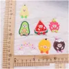 Peças de sapato Acessórios Moq 20pcs Pvc Cartoon Comida Coco Dragão Fruta Pêra Durian Abacate Melancia Designer Decorações Fivela Ch Dhkdt